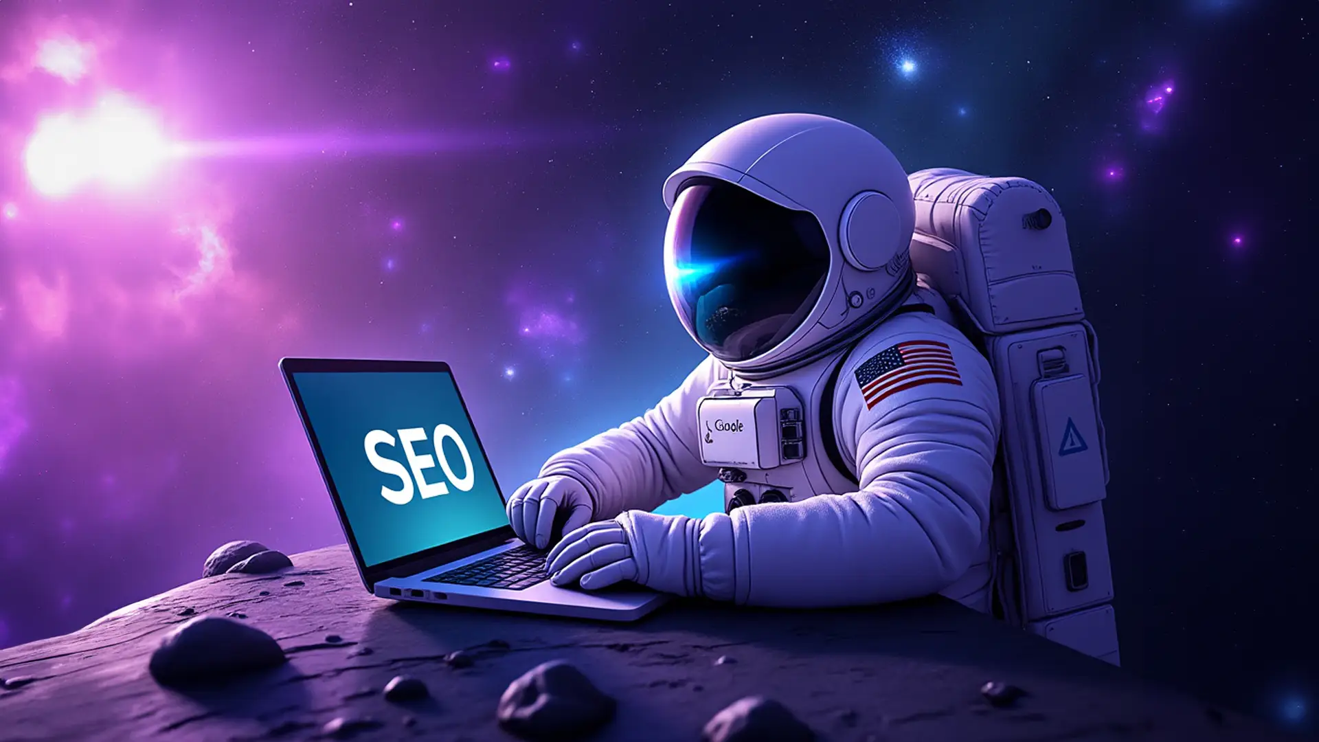 An astronaut working on SEO Techniques for Shopify An astronaut working on SEO Techniques for Shopify